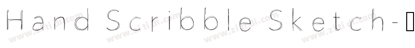 Hand Scribble Sketch字体转换